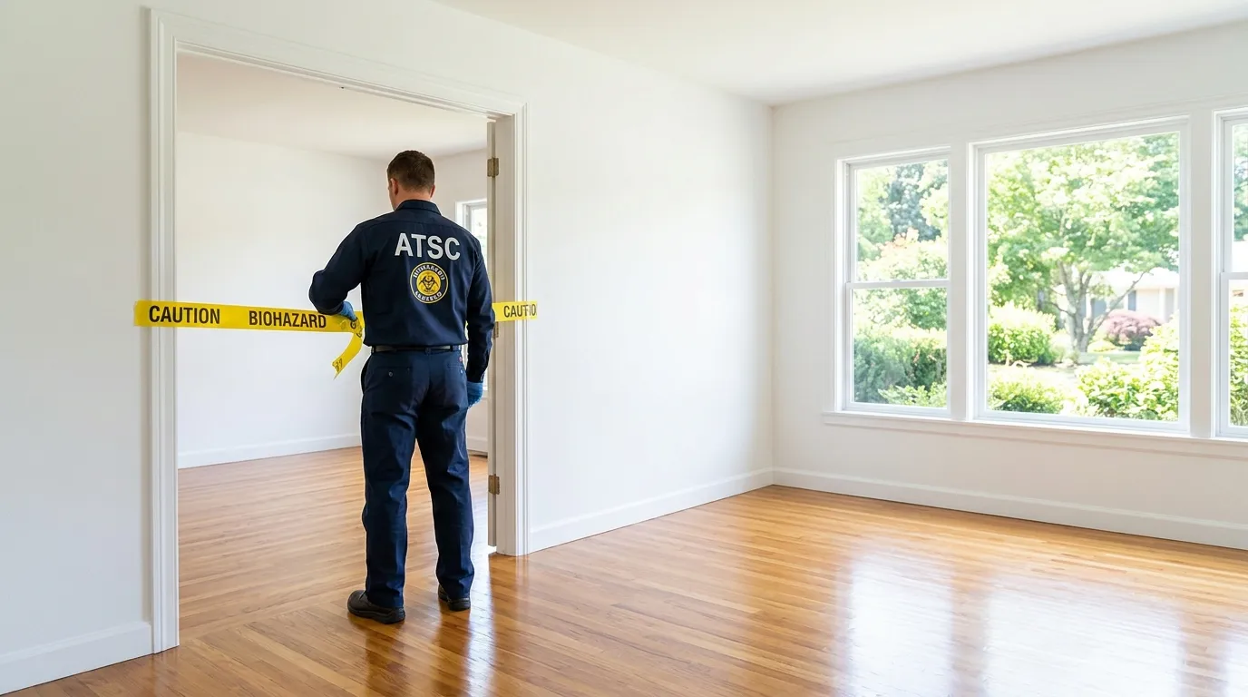 Certified biohazard cleanup crew performing Trauma Scene Cleanup in Pleasant Prairie